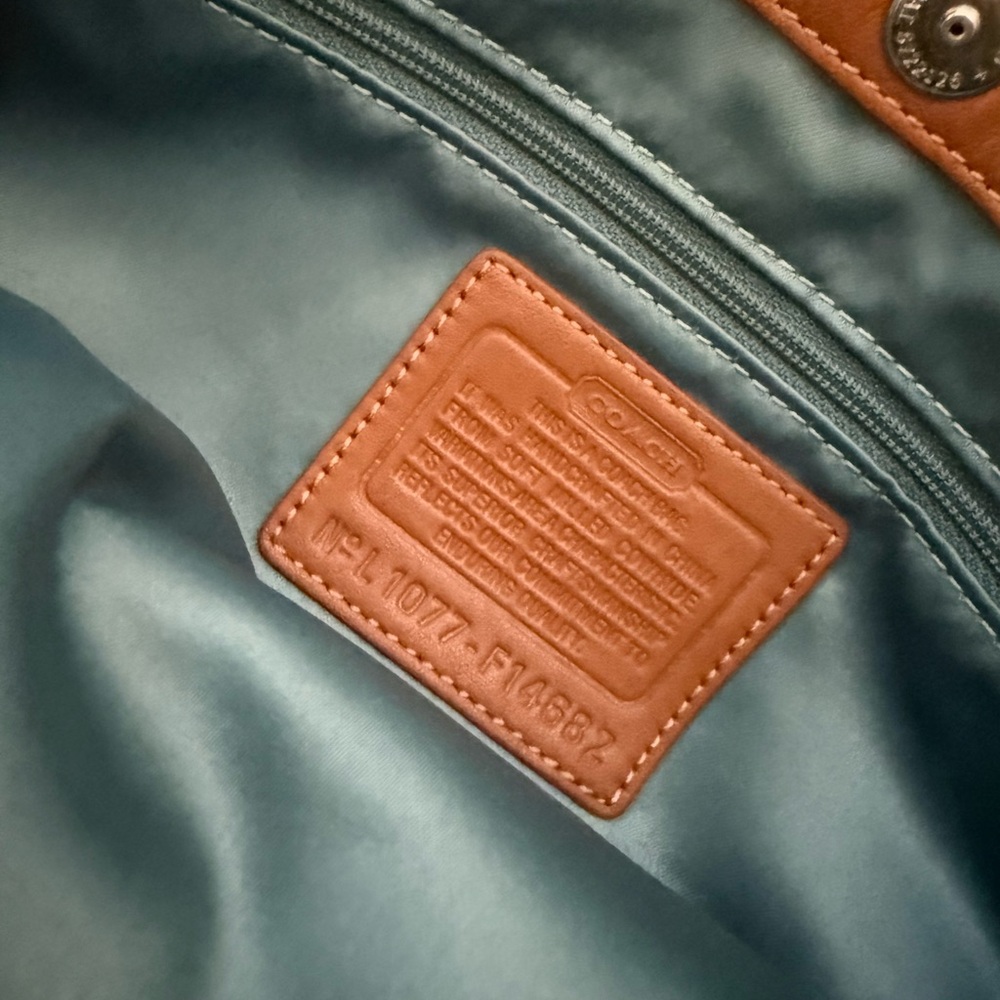 Coach Signature Legacy Leather Satchel (Style No. F14682) - Picture 5 of 9